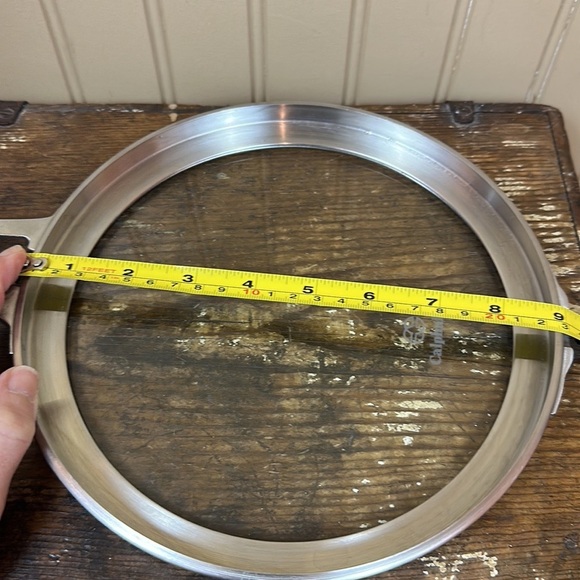 Calphalon Premier Space Saving Flat Glass Lid 8” Diameter Replacement lid only - Picture 5 of 6